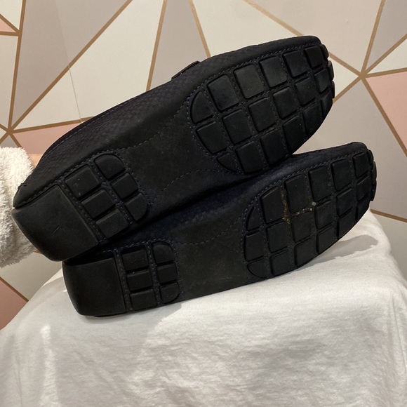 Louis Vuitton Classic Checked Navy Loafer US 8.5/ LV 7.5 Suede Moccasin … - Picture 10 of 11
